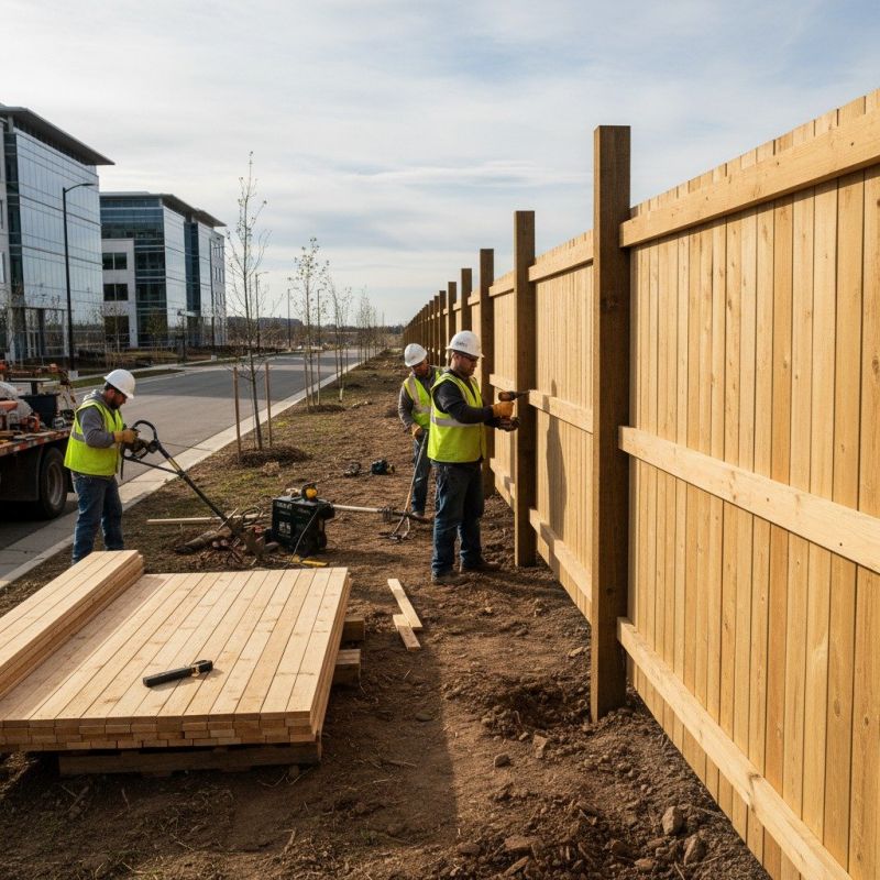 Boundary Fence Installation detail